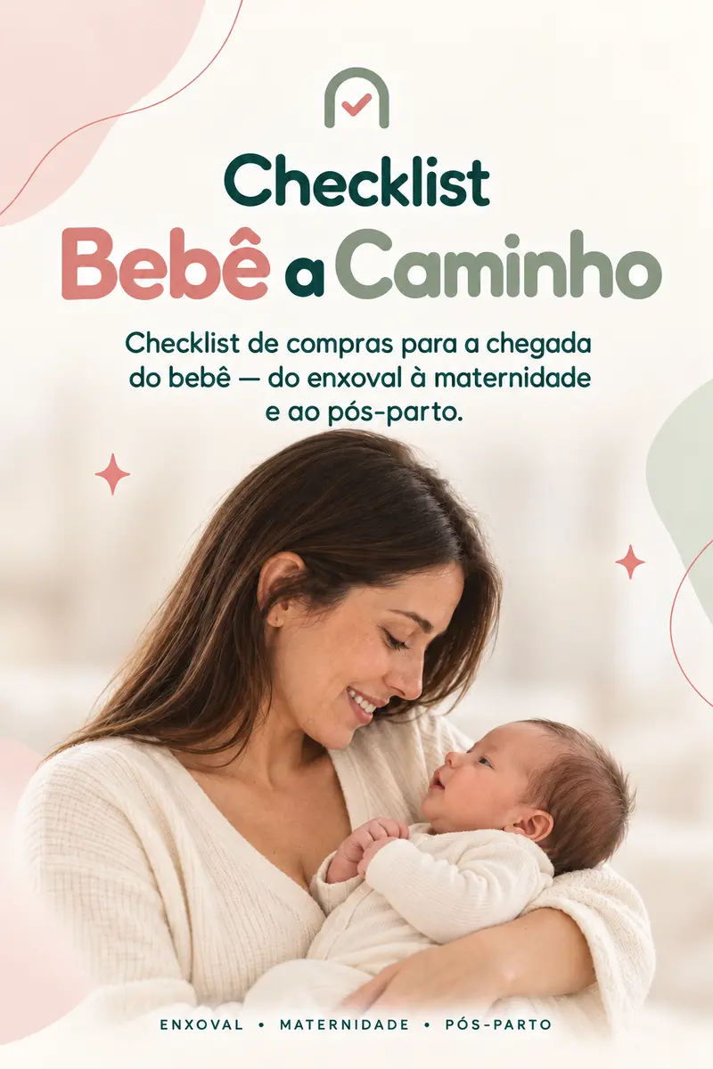 Capa do guia Checklist Bebê a Caminho